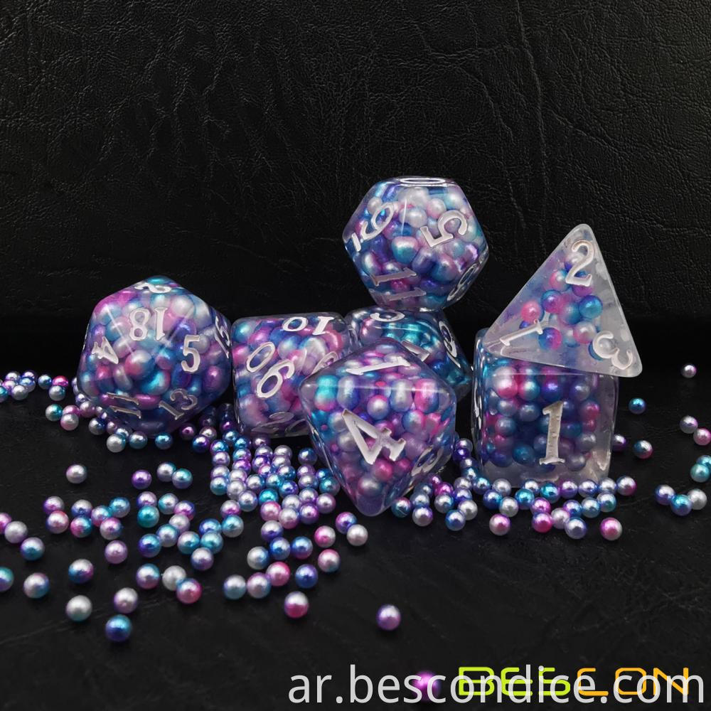Peacock Pearl Dice For Roleplaying Dice Games 2